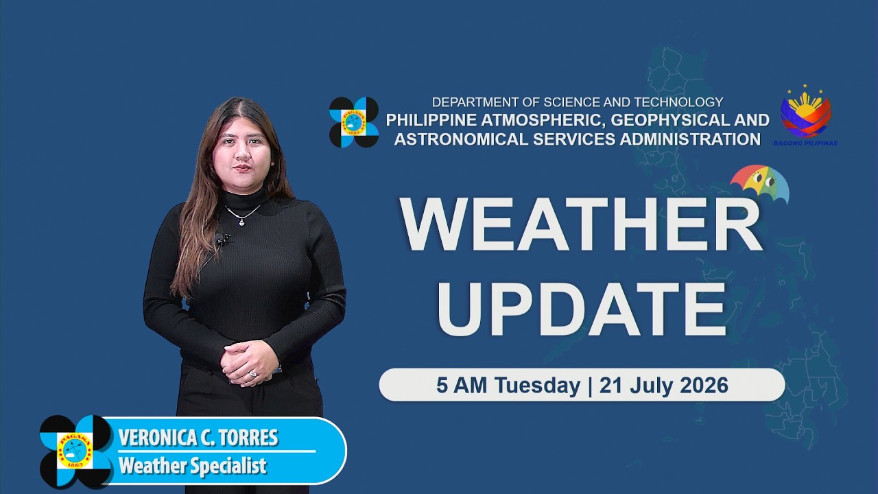 Public Weather Forecast issued at 5:00 AM | July 20, 2026 - Monday