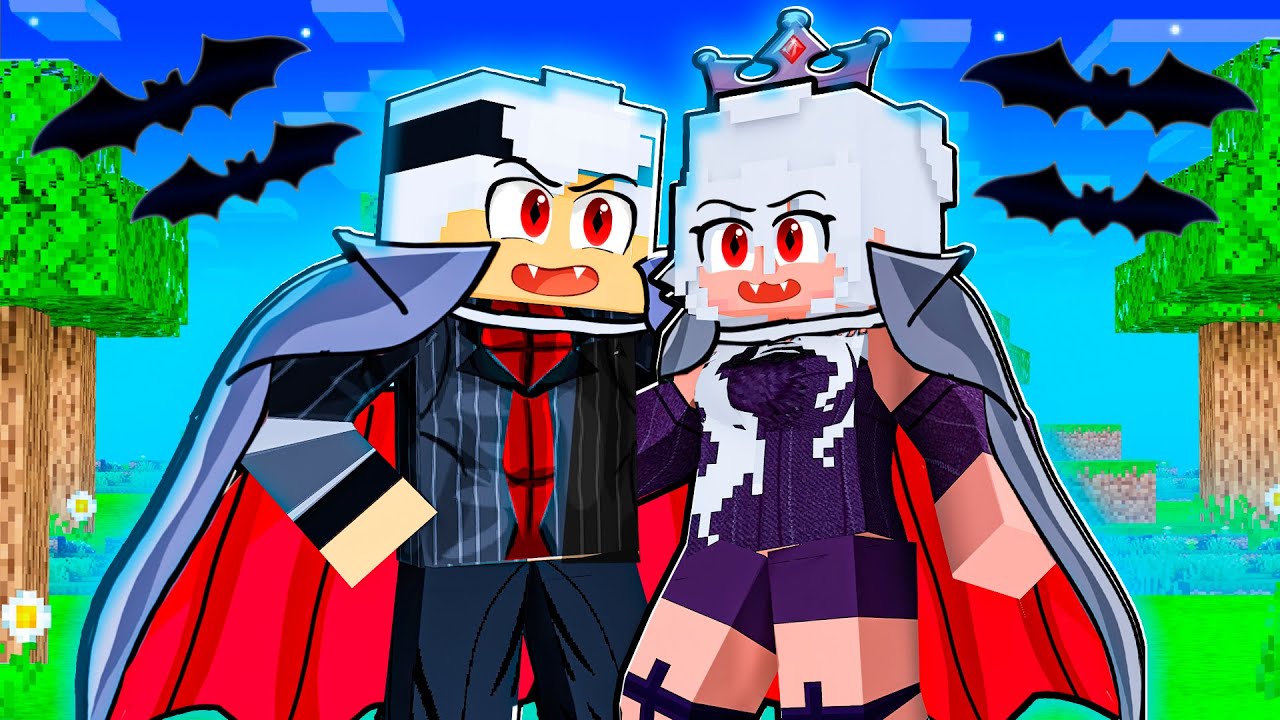 AMOR DE VAMPIROS no MINECRAFT!