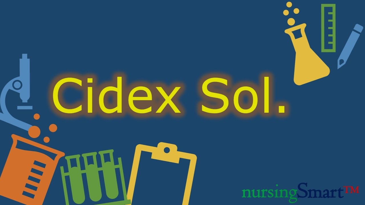 Cidex... Solution Disinfection...