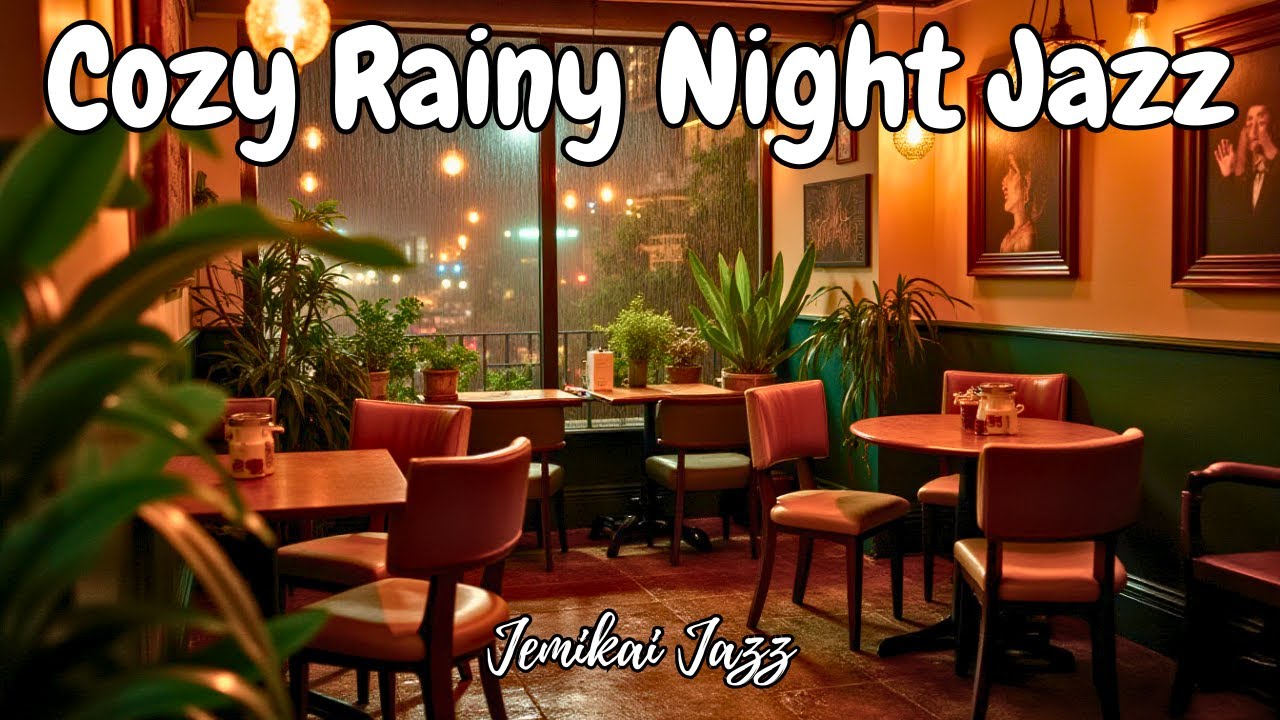 Cozy Rainy Night Jazz • Warm Café Ambience • Jemikai Jazz