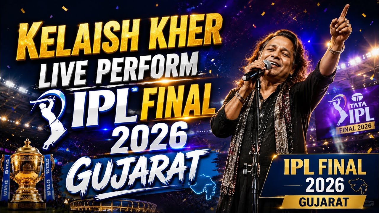 🔥 Kailash Kher LIVE Performance at IPL Final 2026 Gujarat Stadium | Crowd Goes Crazy! 