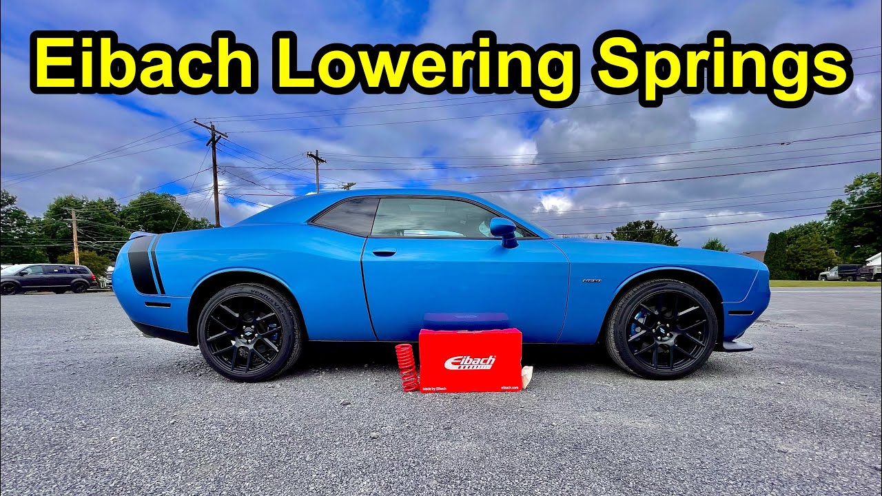 Занижающие пружины Eibach Sportline! — Установка/обзор Challenger R/T!