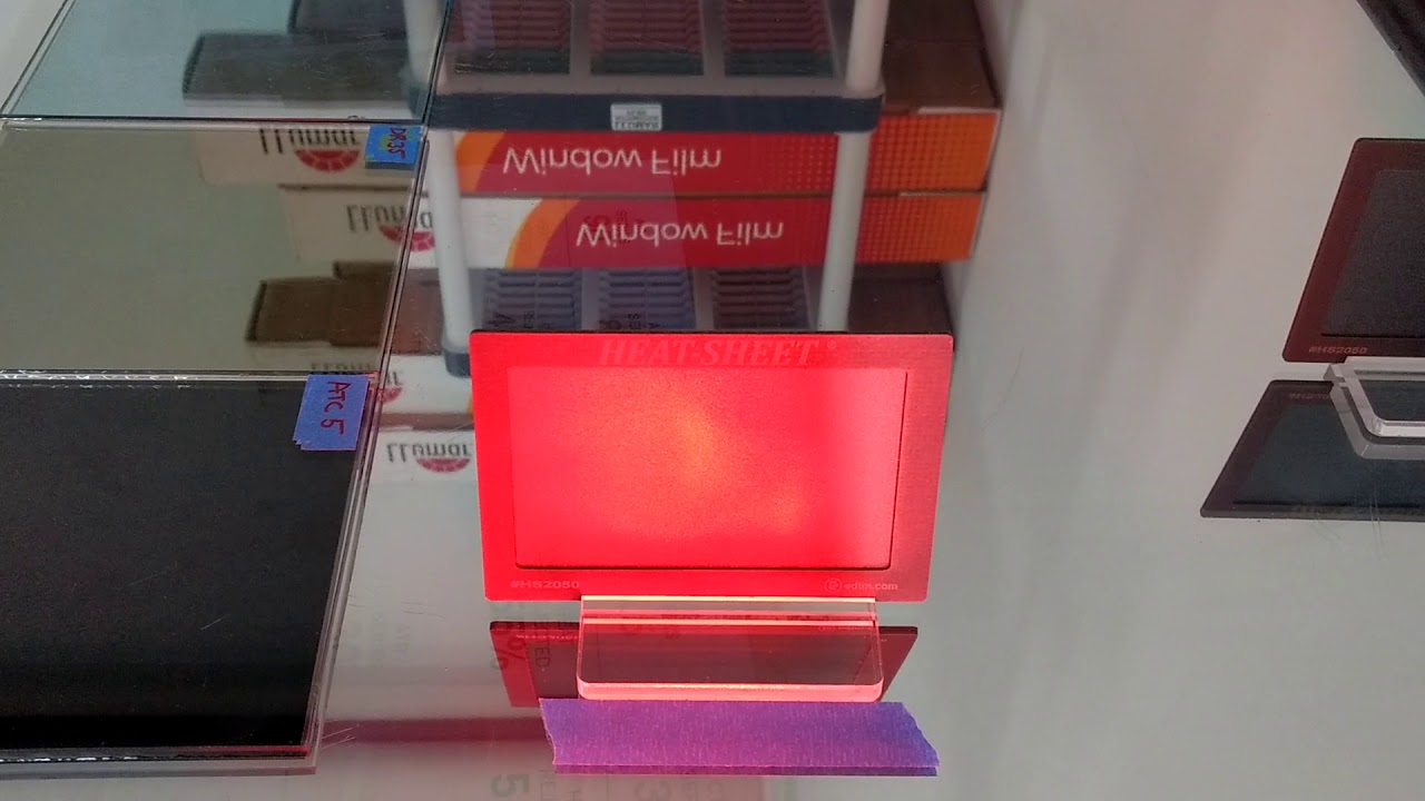 V Kool Clear Residential & Commercial Window Tinting & Llumar Clear Ceramic Film Heat Demonstration