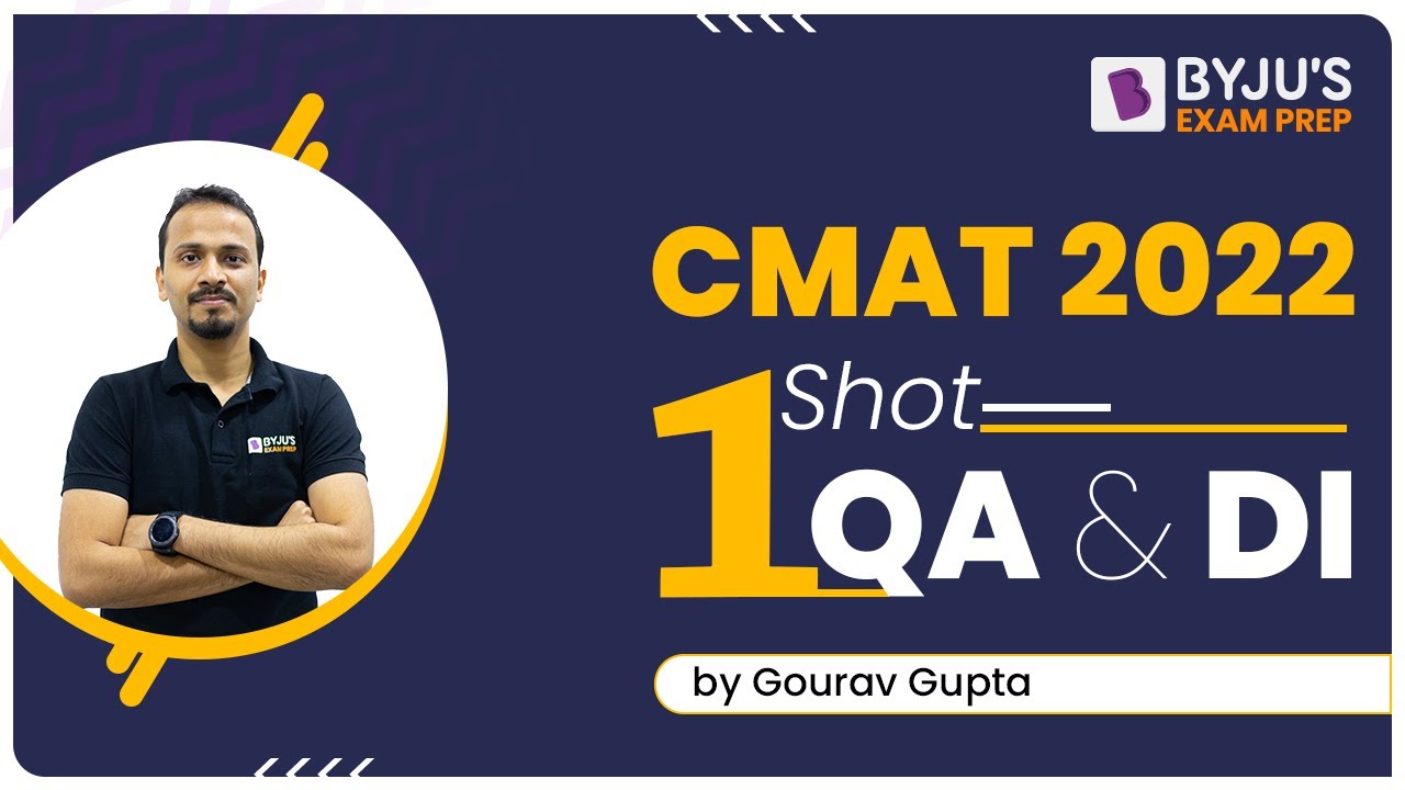 CMAT 2022 Exam | Ace QA&DI in One Shot | CMAT Revision | @BYJUSExamPrepCATMBA​
