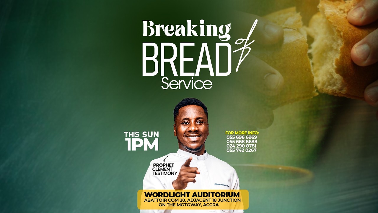 SUNDAY BREAKING OF BREAD SERVICE  || WITH PROPHET CLEMENT TESTIMONY