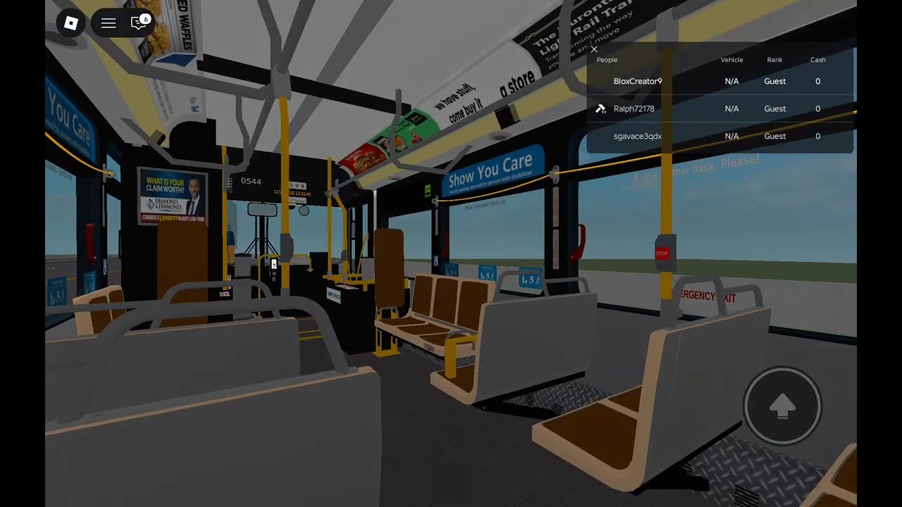 MiWay ROBLOX 2005 New Flyer D40LF 0544 Route 61N Mavis to Sheridan College 