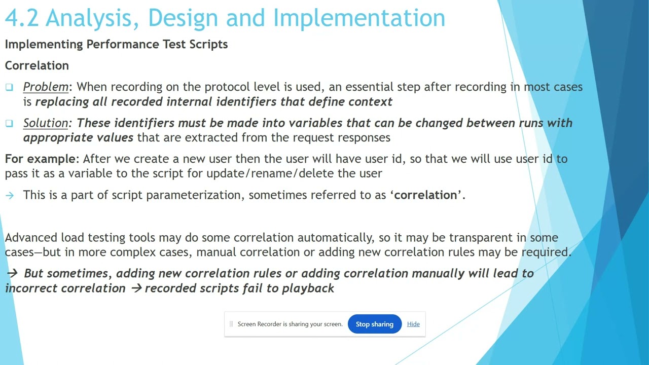 ISTQB Performance Testing – Chapter 4 - 4 2 Design, Analysis & Implementation - Implementation