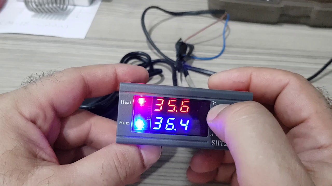 طريقة تنظيم و ربط متحكم حرارة و رطوبة موديل SHT2000