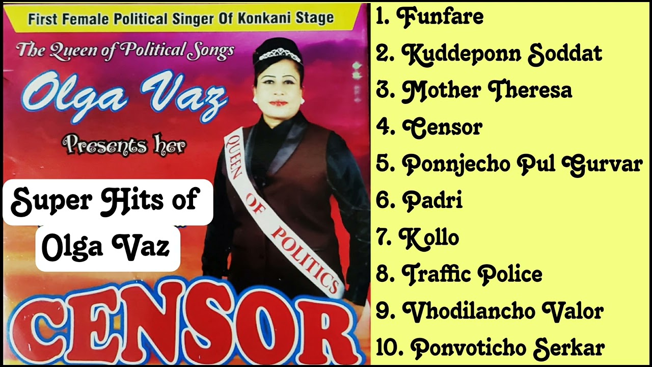 SUPER HITS of OLGA VAZ|| QUEEN OF POLITICAL SONGS|| CENSOR AUDIO CD||