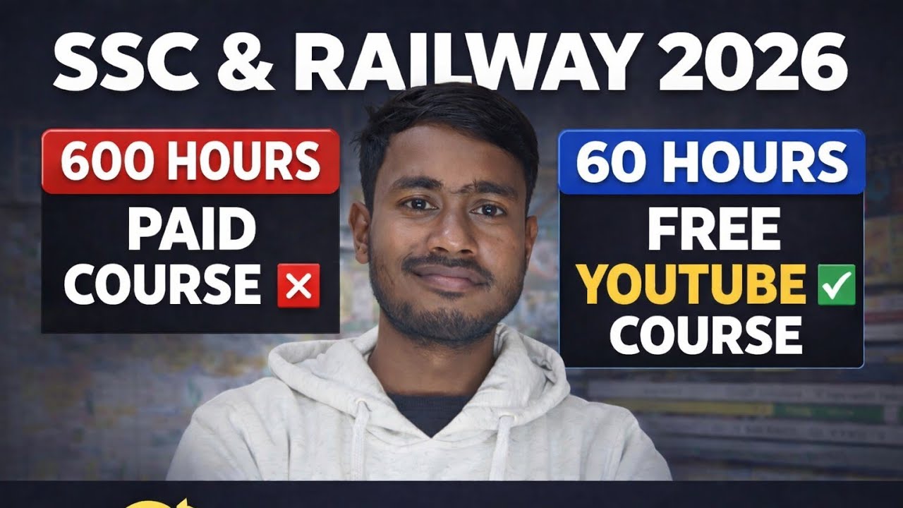600 Hours Paid Course ❌ vs 60 Hours Free YouTube Course ✅ | SSC & Railway Exam 2026