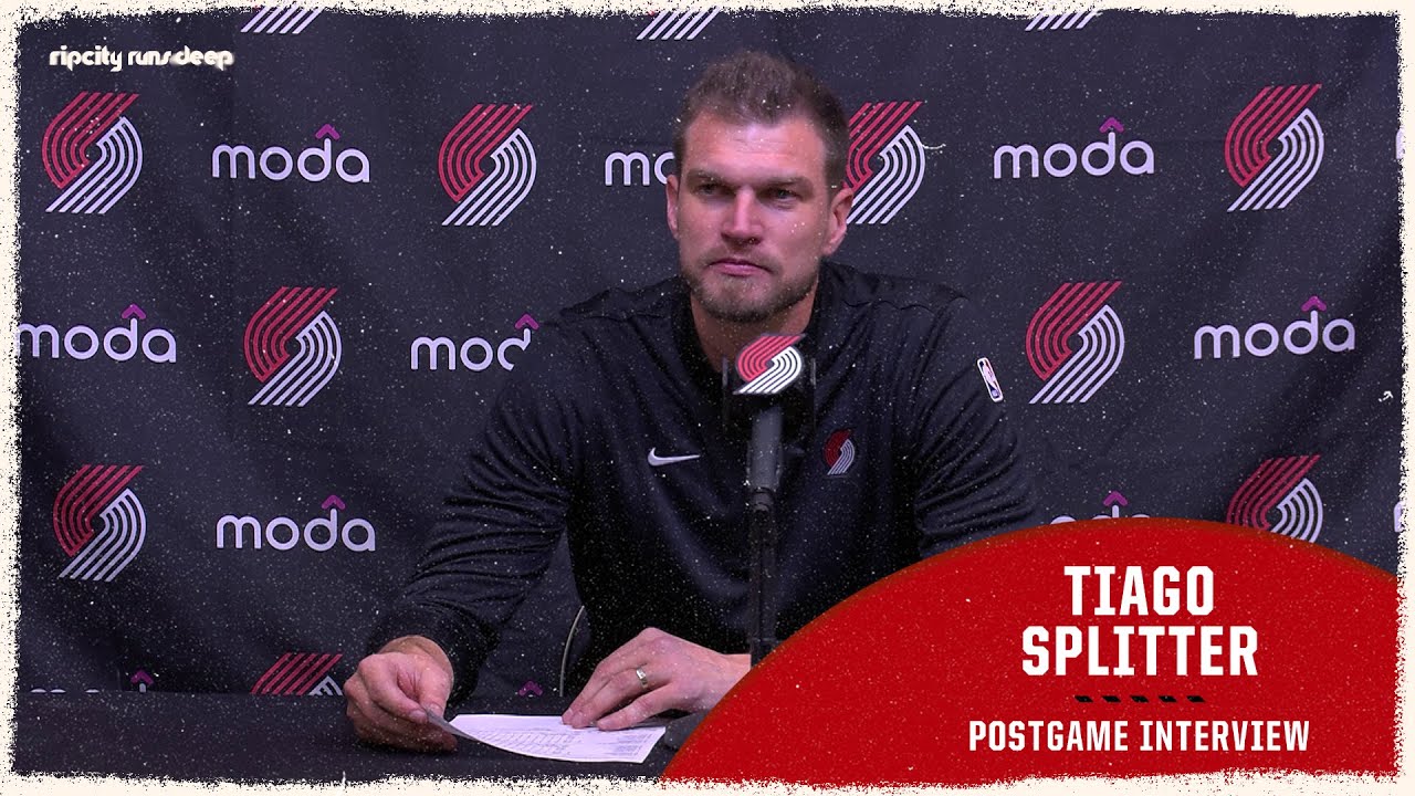 Tiago Splitter on the Blazers Playing Hard, Jrue Holiday's Performance, and Win Over the Utah Jazz