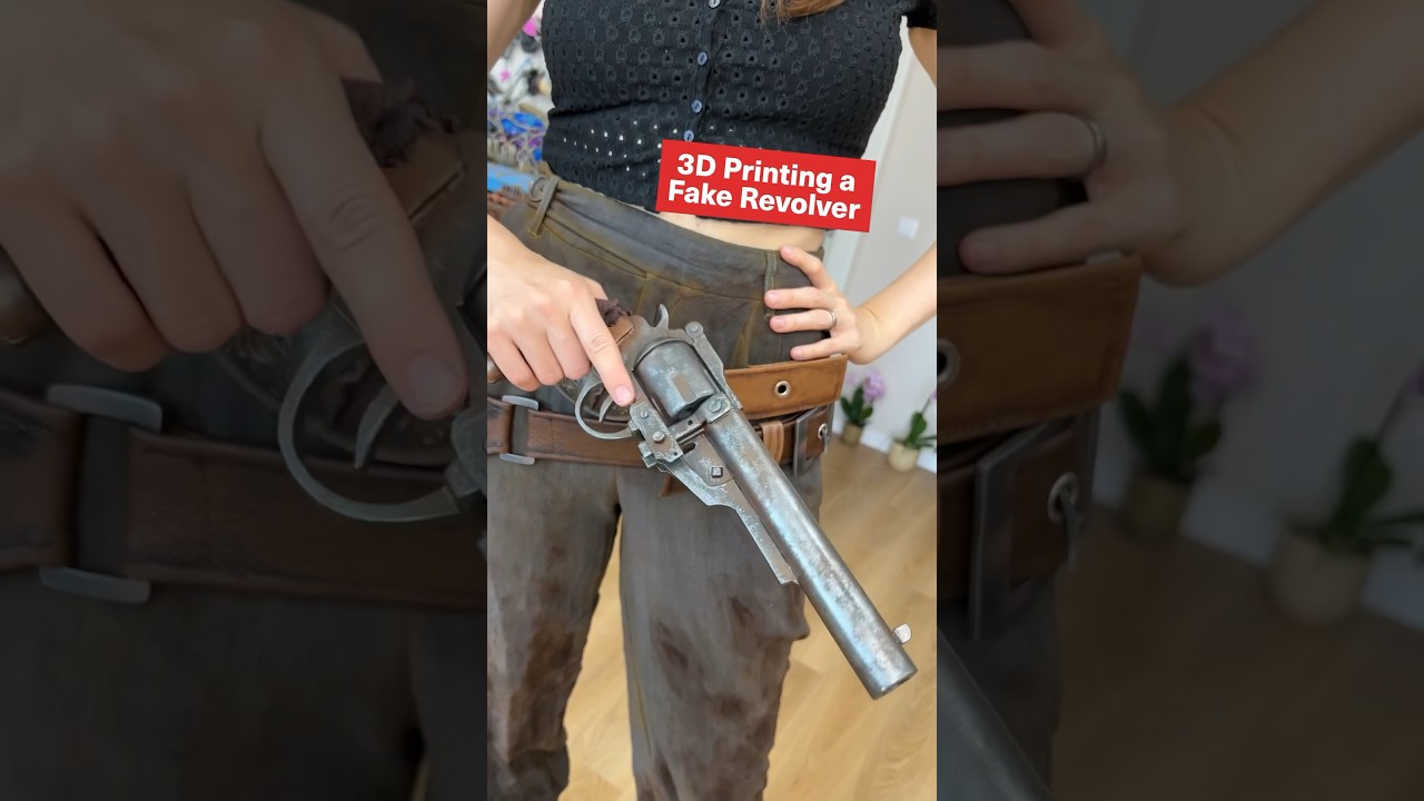 3D printing a fake Revolver! #cosplay #diycrafts