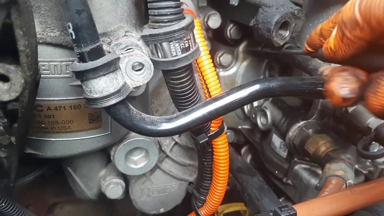 freightliner cascadia compressor coolant hoses installation/ update.