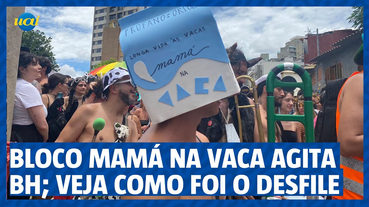 Bloco Mam&aacute; na Vaca agita BH; Veja como foi o desfile neste s&aacute;bado