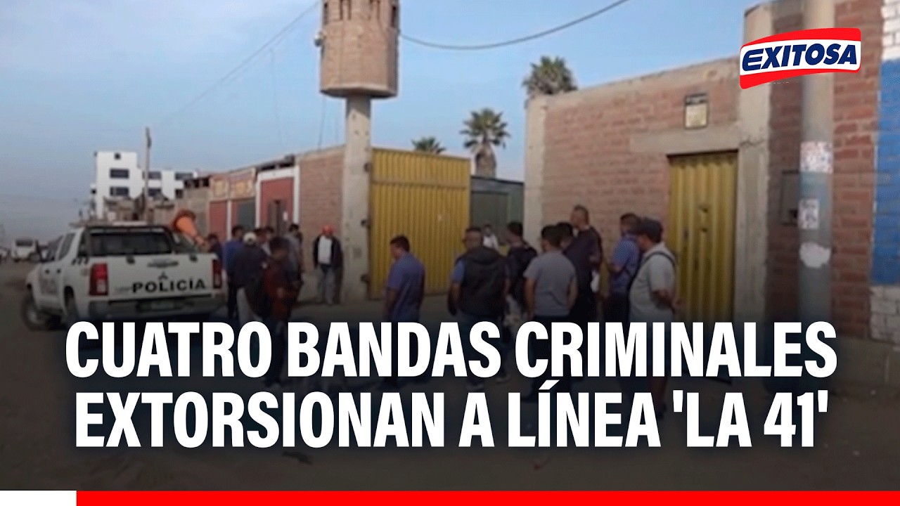 🔴🔵 Transportistas de la línea de buses 'La 41' denuncian ser víctimas de extorsión