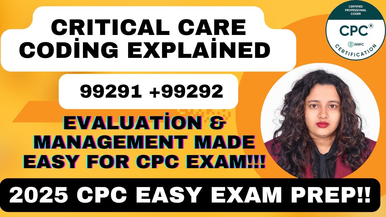 Critical Care Evaluation &Management (E/M) coding Guidelines explained with Practice QA|| #cpc#cpt
