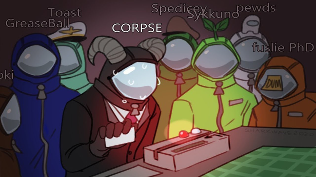 201121 CORPSE Husband Latest AMONG US Live Stream W/ Greaseball, Valkyrae, Sykkuno, Poki, and more