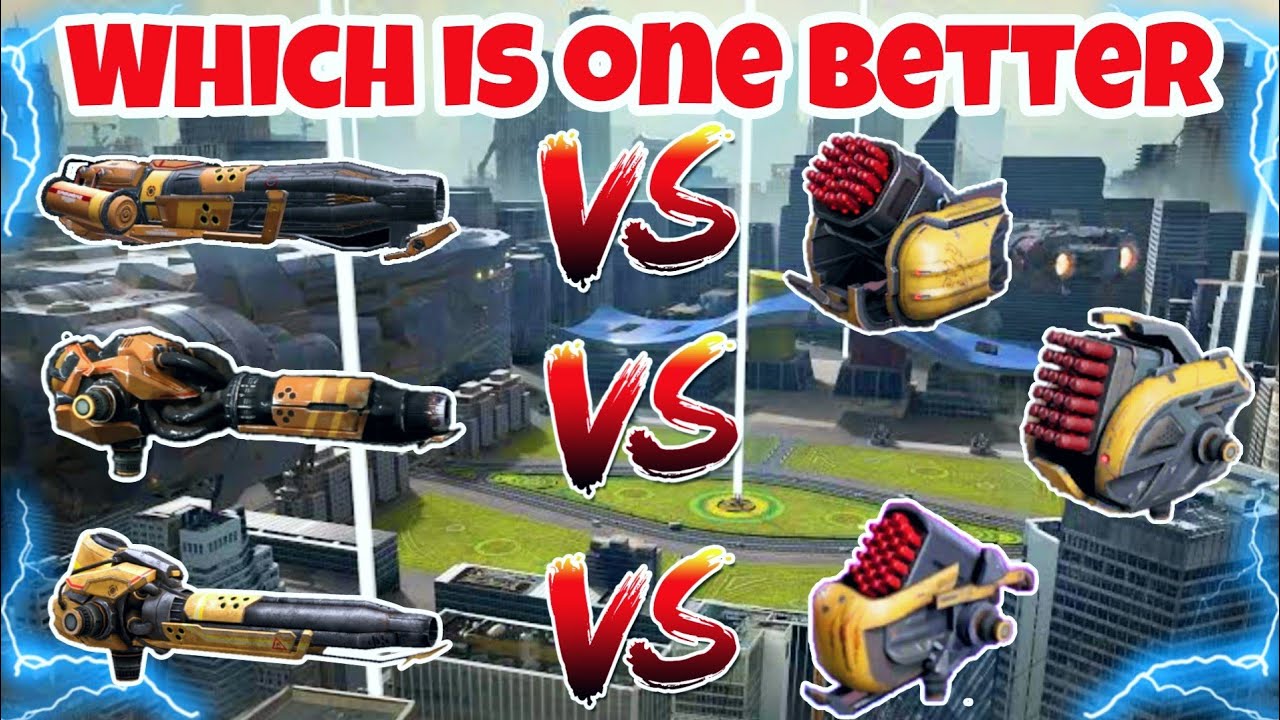 [WR] 🔥Ember Igniter Blaze vs Talon Jaw Claw Weapon Comparison |War Robots|