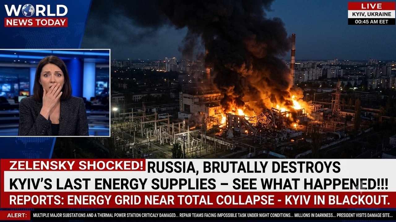 Zelensky Shocked! Russia Brutally Destroys Kyiv's Last Energy Supplies &ndash; See What Happened!!!