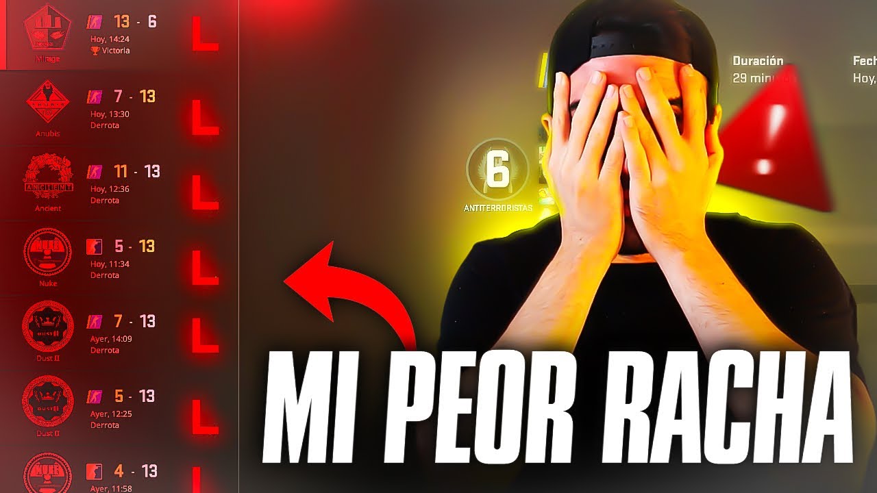 MI PEOR RACHA EN CS2