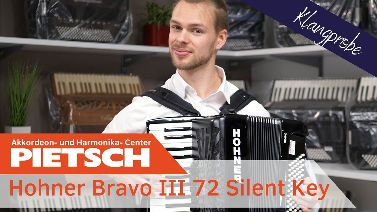 Akkordeon - Hohner Bravo III 72 Silent Key - Klangprobe
