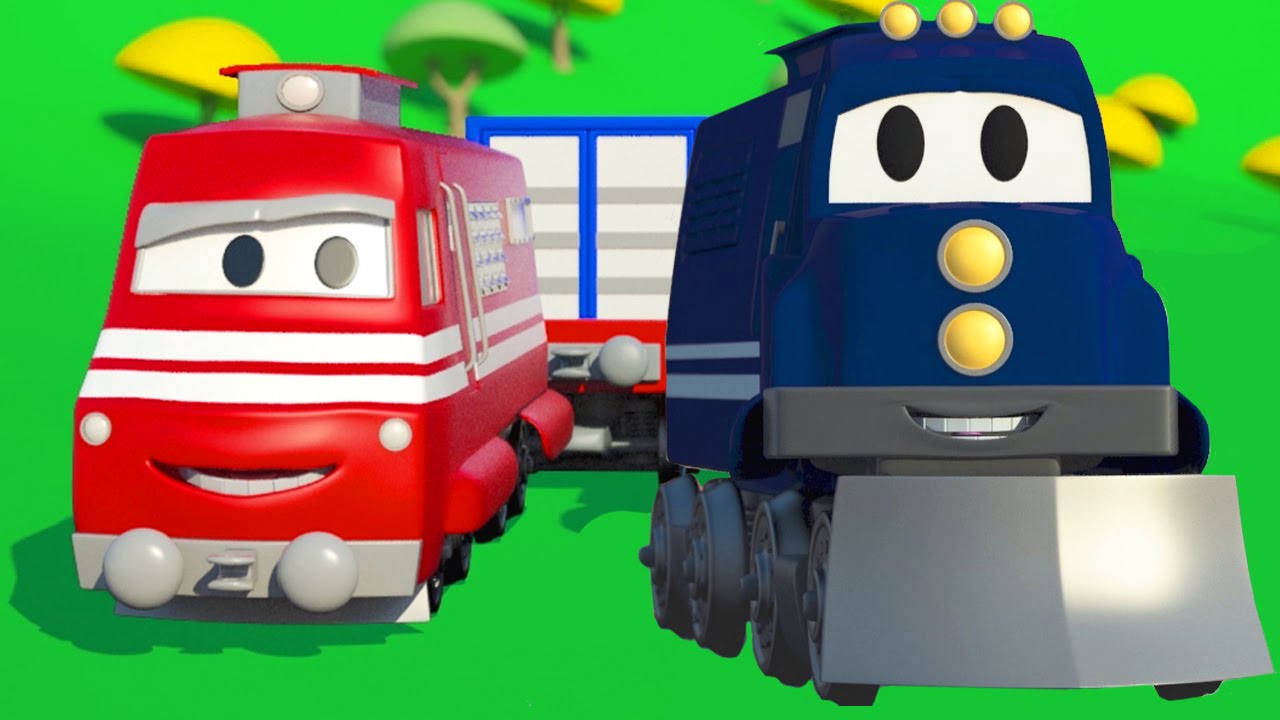 Carl Transforms com o Trem na CIdade do Carro | Desenho animado (para crianças)