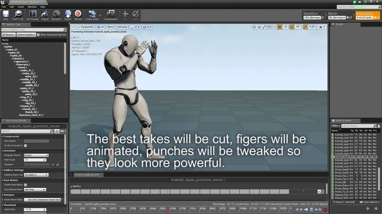 Raw Mocap session - UE4 making of fighting animations