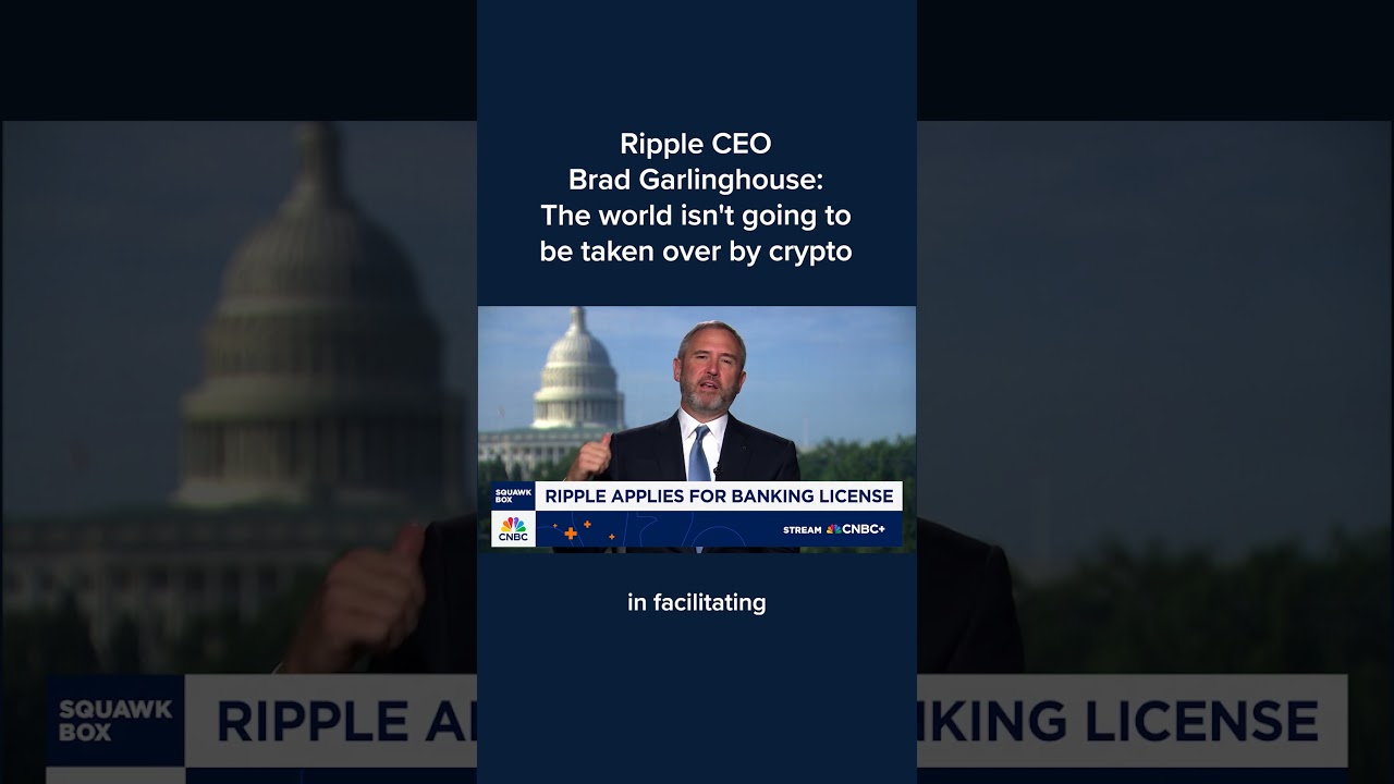 Ripple CEO Brad Garlinghouse: The world isn't going to be taken over by crypto