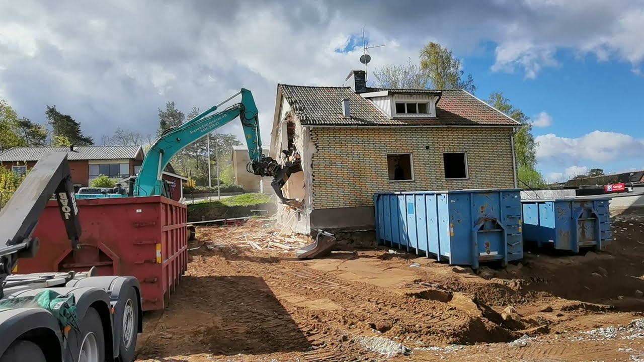 RIVNING AV HUS n&auml;ra ICA J&auml;mj&ouml;hallen i J&Auml;MJ&Ouml; - 2022-05-12 (BLEKINGE) - Huawei P40 Pro Plus