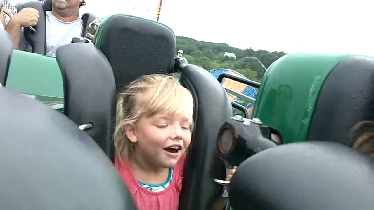 Lily's first real roller coaster!
