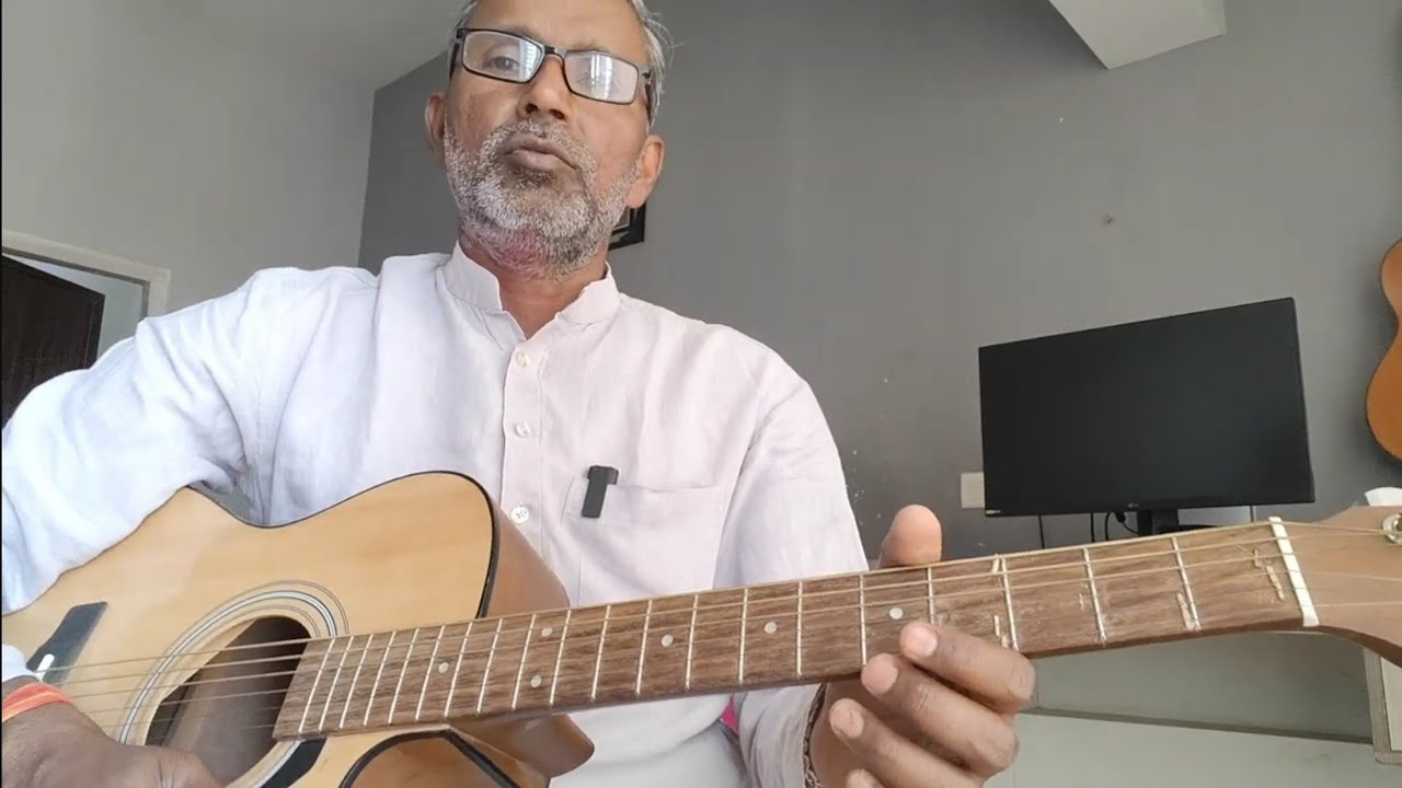 C scale palta no-5 in Guitar lesson by Pawan Guppta 