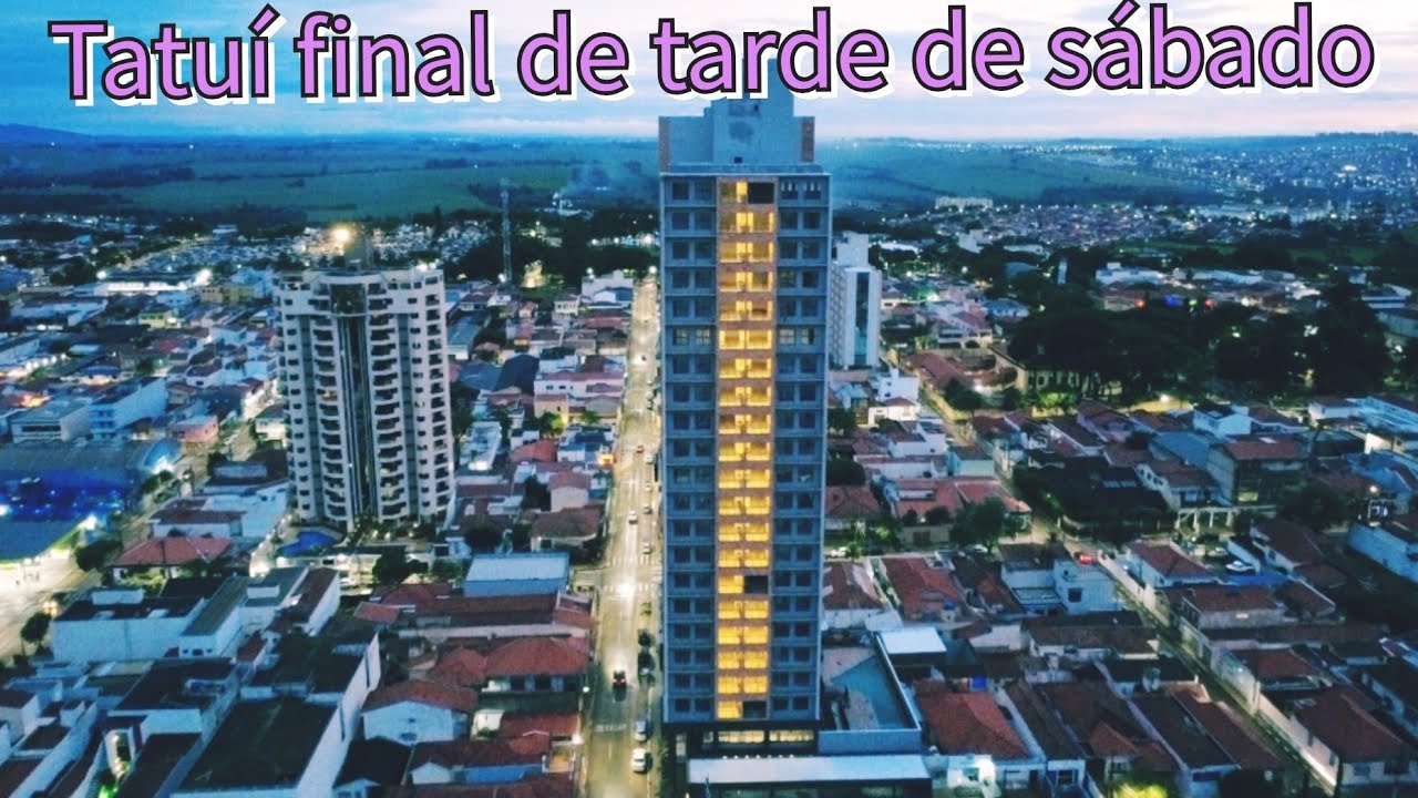 Drone , sobrev&ocirc;o no final de tarde em Tatu&iacute;-SP 
