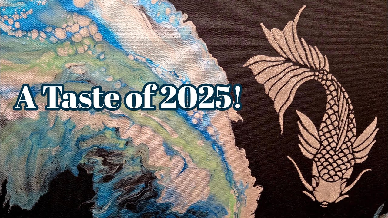 A Taste of 2025!✨️ Some of My Favorite Acrylic Pours This Year! 🎆 Happy New Year!