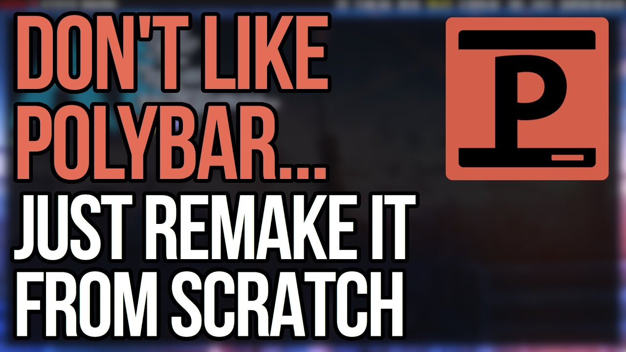 Lemonbar: Don't Like Polybar... Just Remake It From Scratch