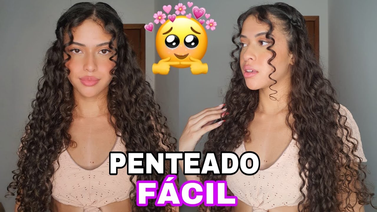 PENTEADO PARA CABELO CACHEADO SUPER RÁPIDO 😍 *vem aprender*