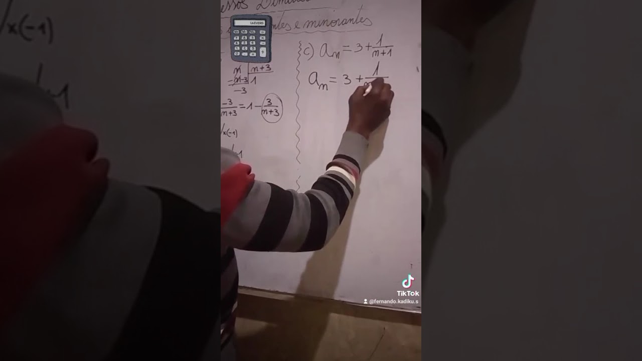 Aula de Matem&aacute;tica Sucess&otilde;es limitadas, majorante e minorantes 👏 @manzambimampovesa 