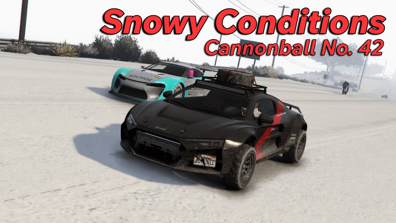 A Cannonball With Some Light Snow Conditions - FiveM Cannonball №42