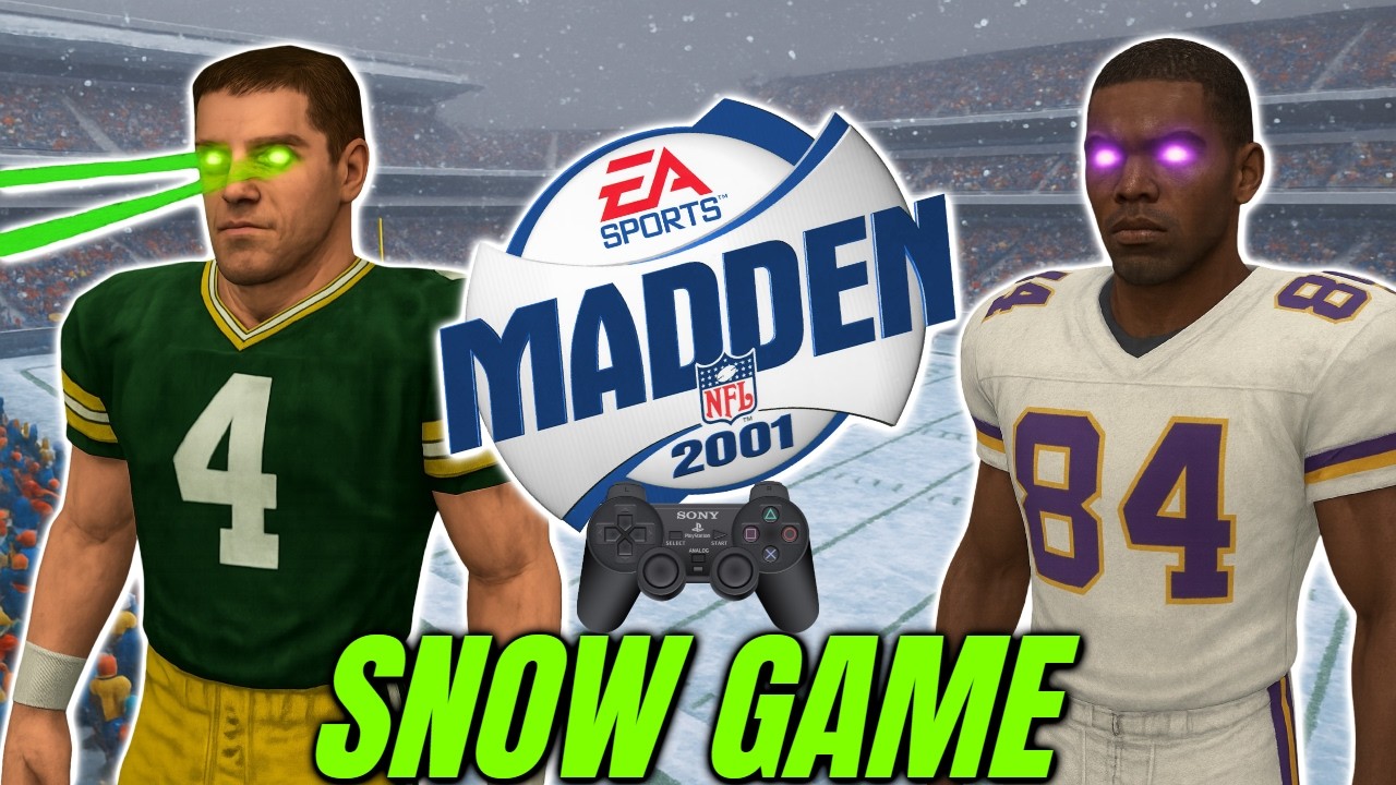 Madden 2001 PS2 Gameplay - Minnesota Vikings @ Green Bay Packers