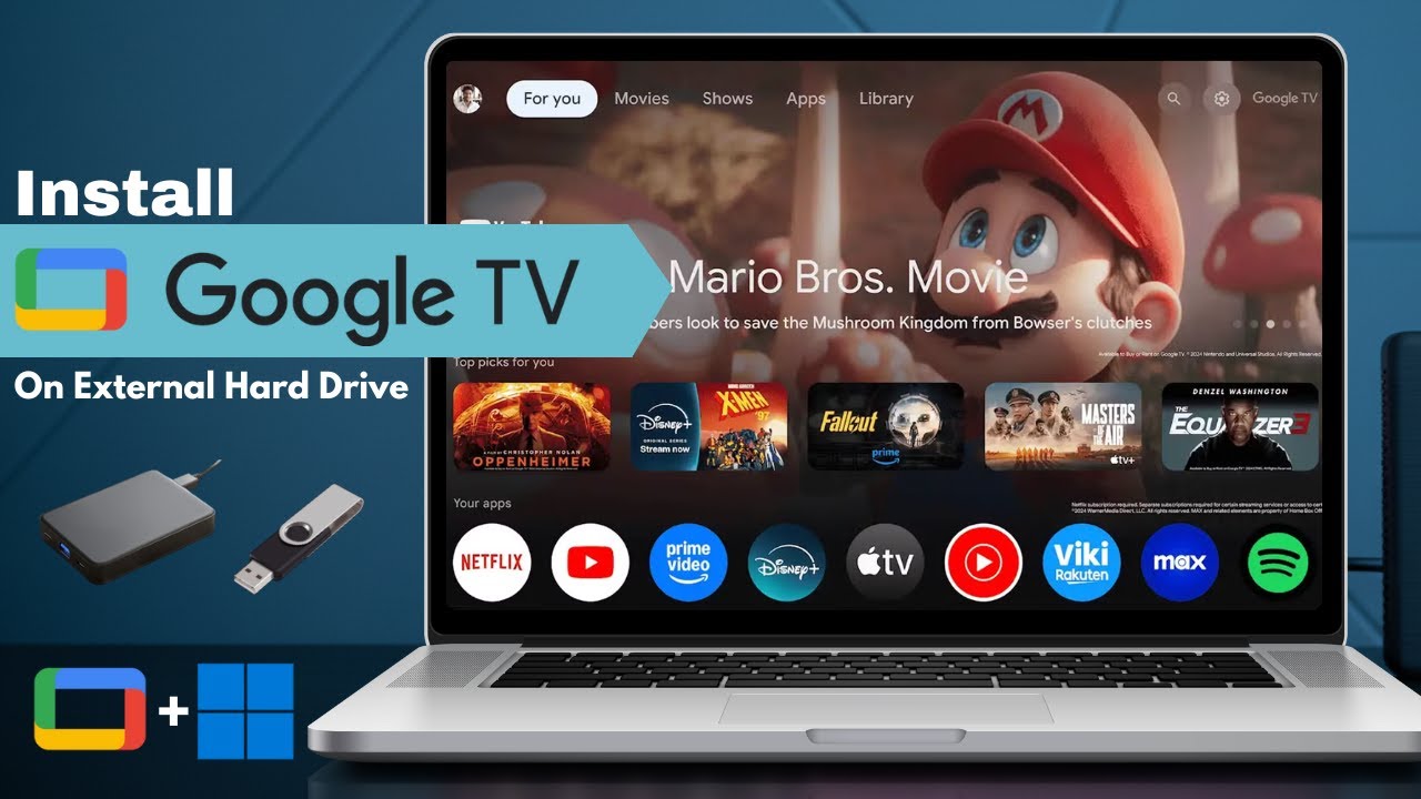 How to Install Google TV 13 on an External Hard Drive or USB Drive | Full Guide