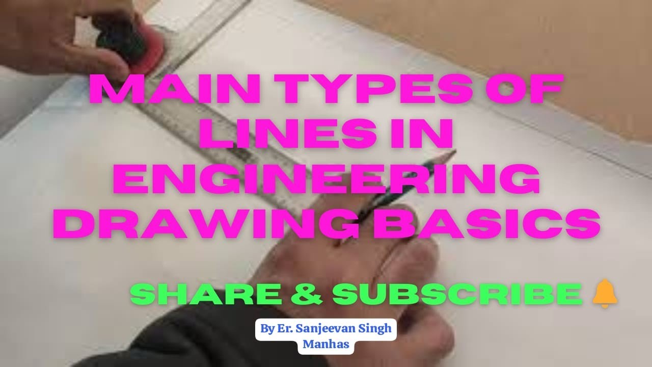 MAIN TYPES OF LINES IN ENGINEERING DRAWING BASICS