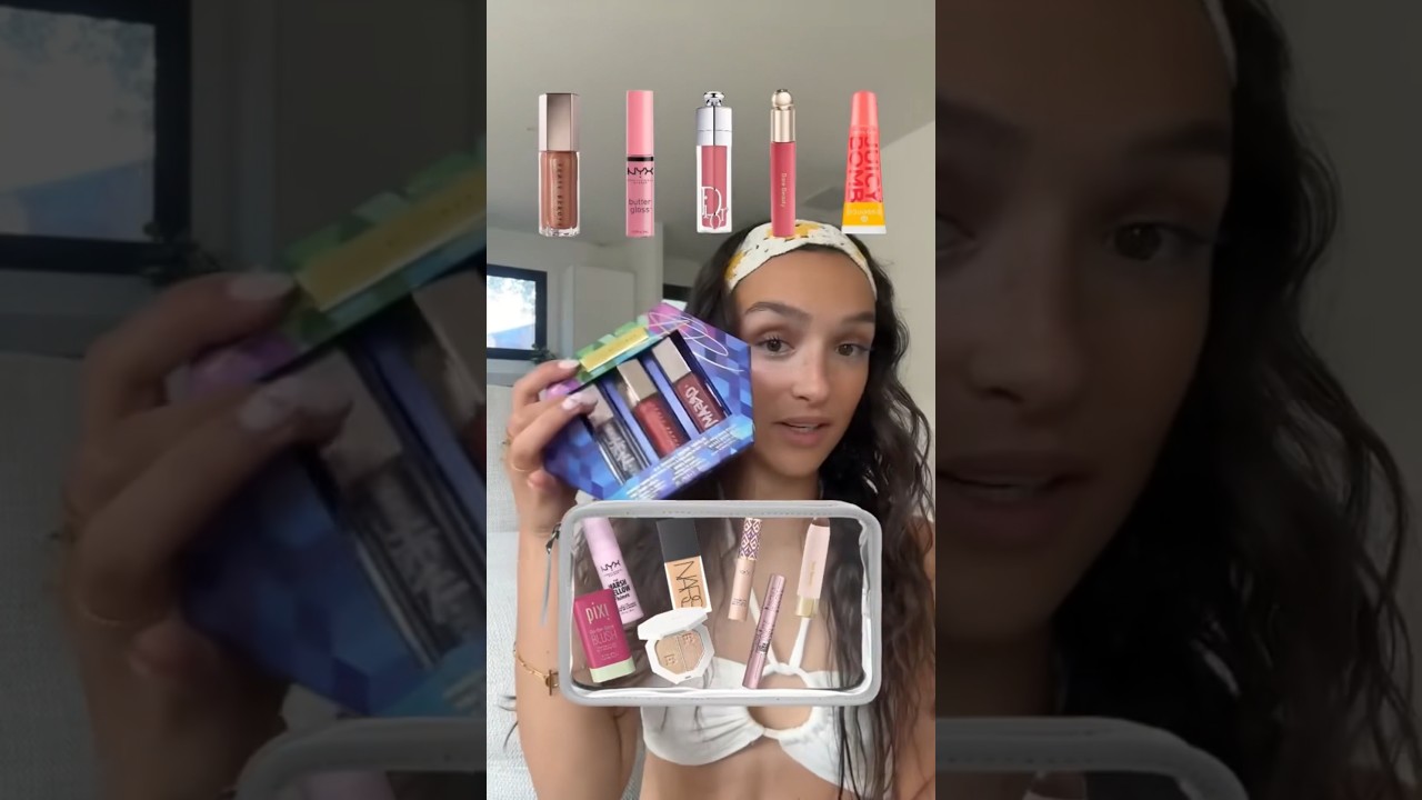 Je fais ma trousse de makeup d&rsquo;&eacute;t&eacute; avec le filtre (dans la vraie vie)☀️ *produits offerts*