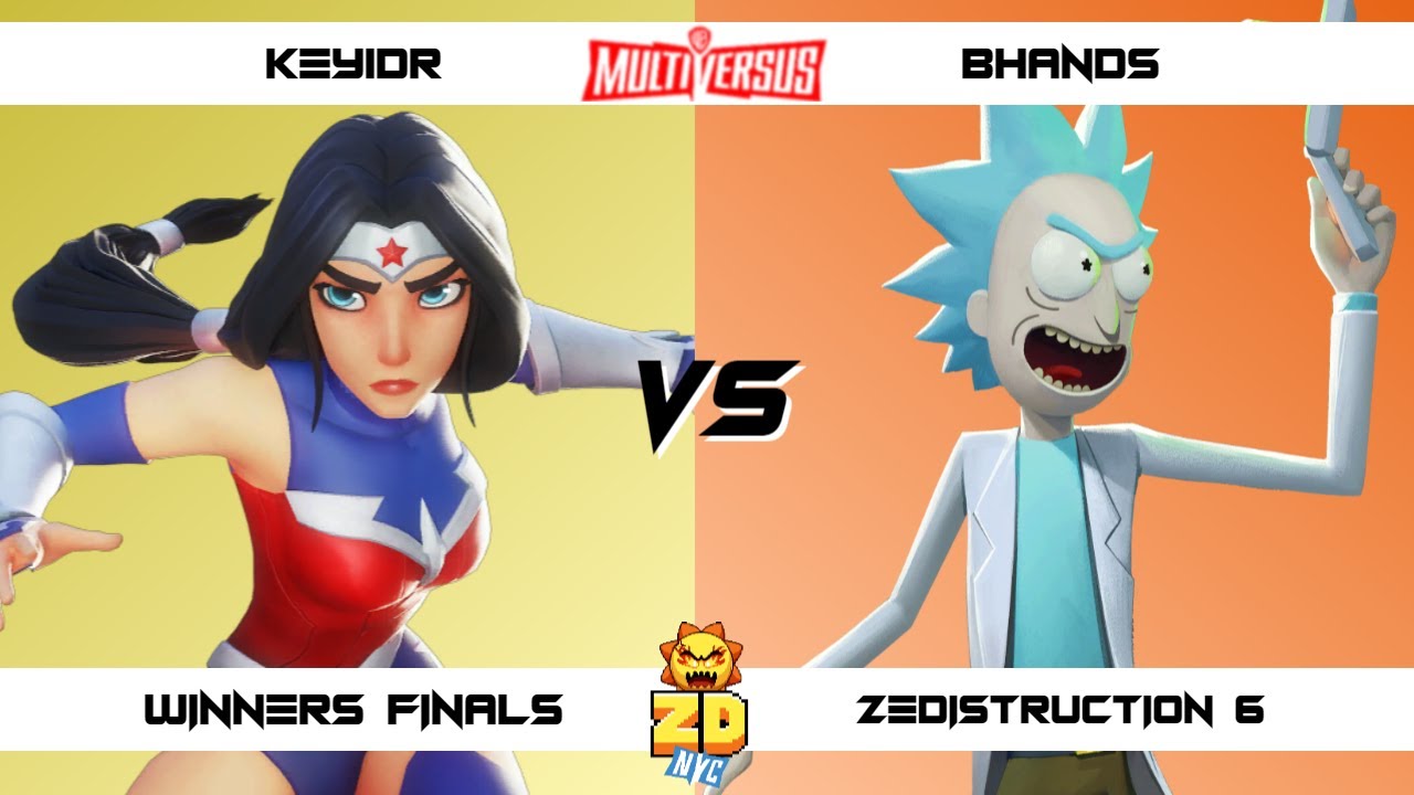 ZEDISTRUCTION 6 Winners Finals KEY1DR (Wonder Woman) vs Bhands (Rick) MultiVersus Tournament