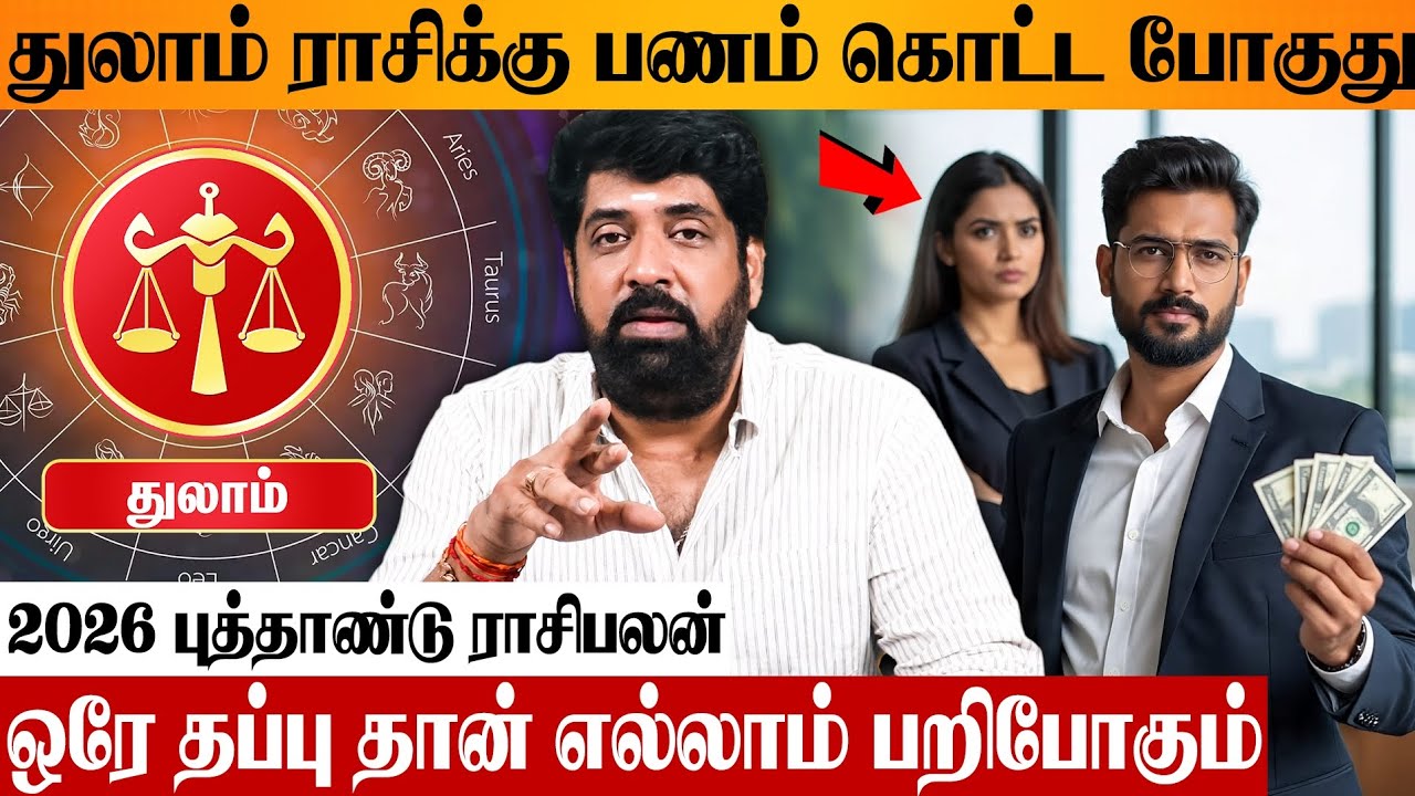 2026 துலாம் ராசிக்கு ஒரு ஜாக்பாட் வருஷம் 💸 Astrologer Subash Balakrishnan Thulam New year Rasipalan