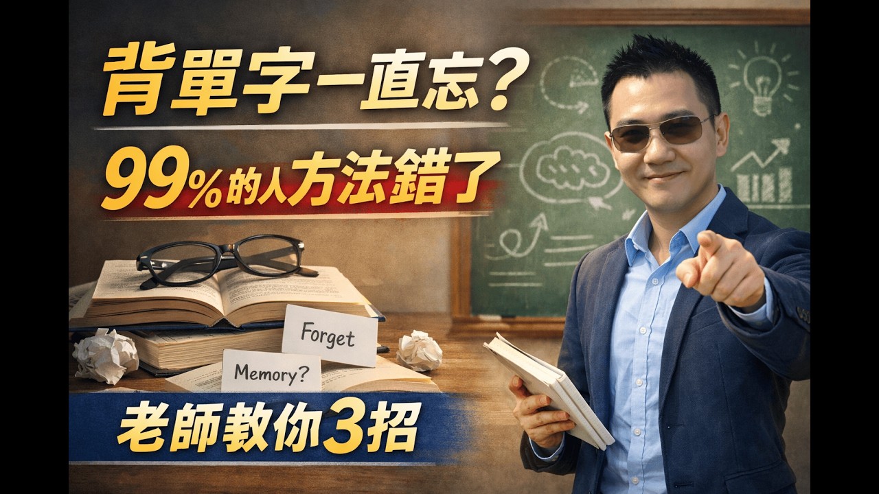單字背了一直忘？多數人都用錯方法了，3招讓你單字 