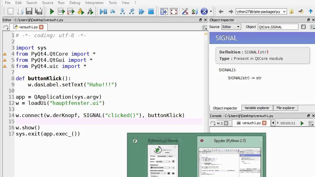 Dialoge mit Qt Designer erstellen und in Python nutzen