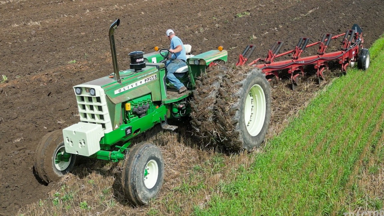 Oliver Tractors Working on the Farm