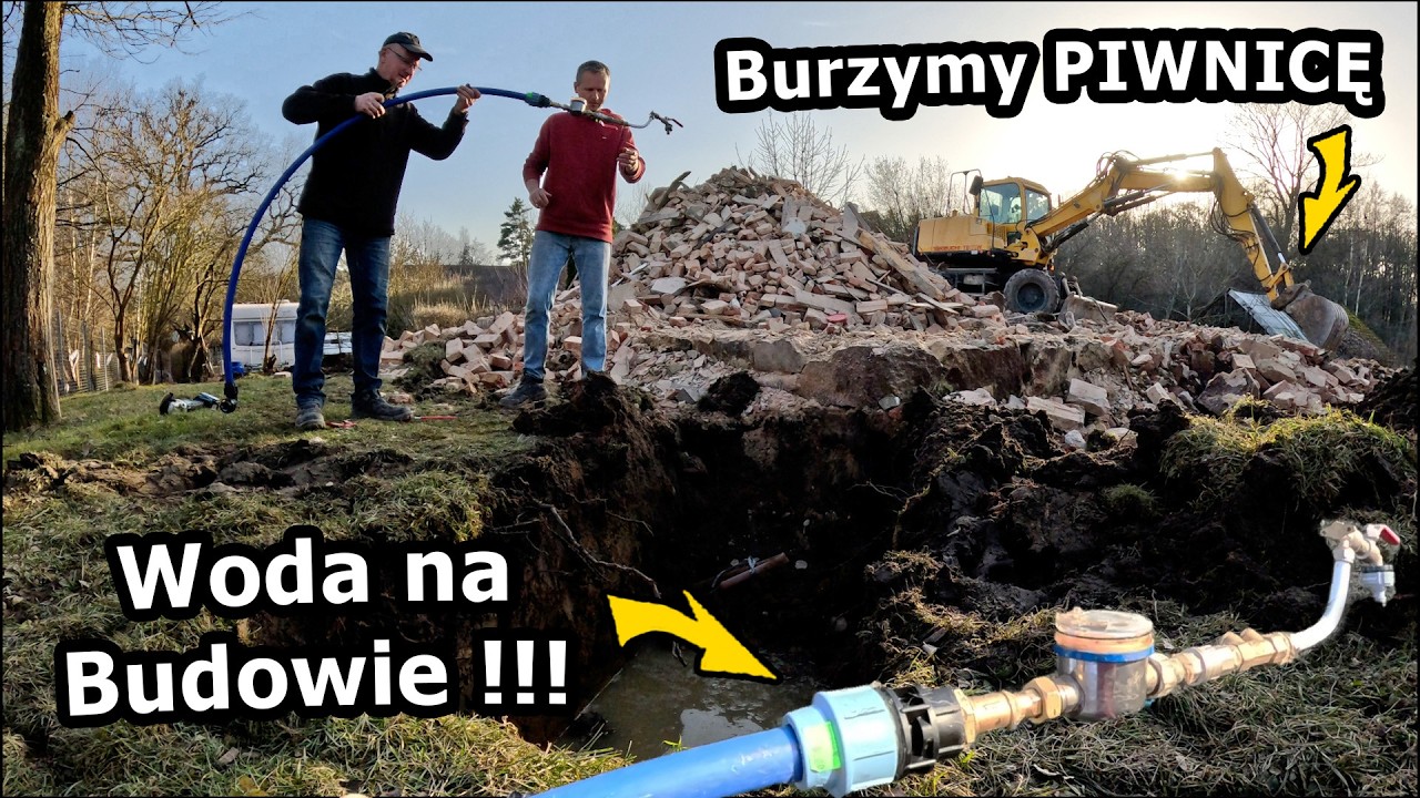 Znalazłem Kierownika Budowy !!! - Burzymy Piwnicę i Zakładamy Licznik od Wody! *Rozbiórka Domu #1146