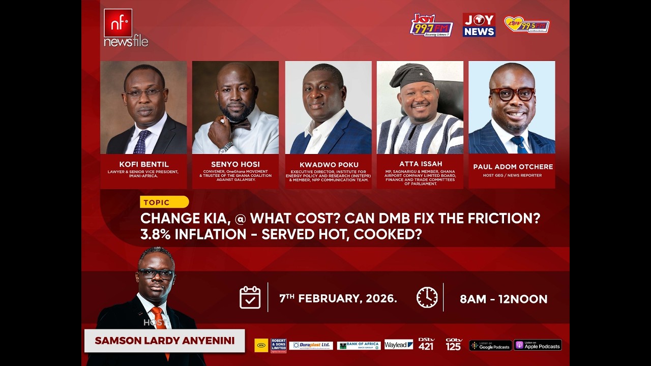 LIVE! NEWSFILE 7-2-26: KIA NAME COST?, BAWUMIA MOVES?, 3.8% INFLATION COOKED?