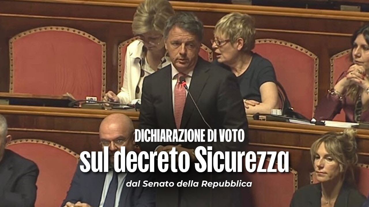 La mia dichiarazione di voto sul decreto Sicurezza | 4/06/2025
