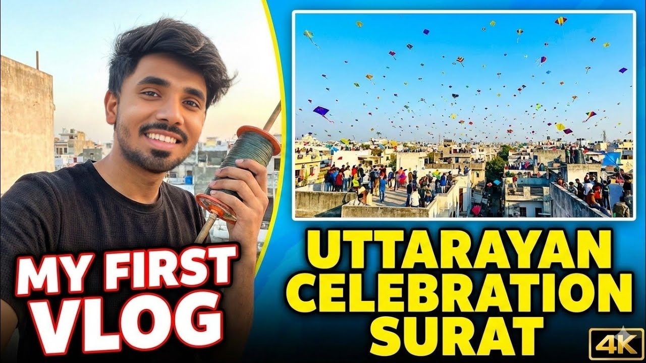 Sky Full of Colors! 🌈 Celebrating Uttarayan in SURAT